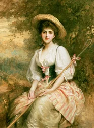 Mme Stuart M. Samuel en Phyllida, la bergère